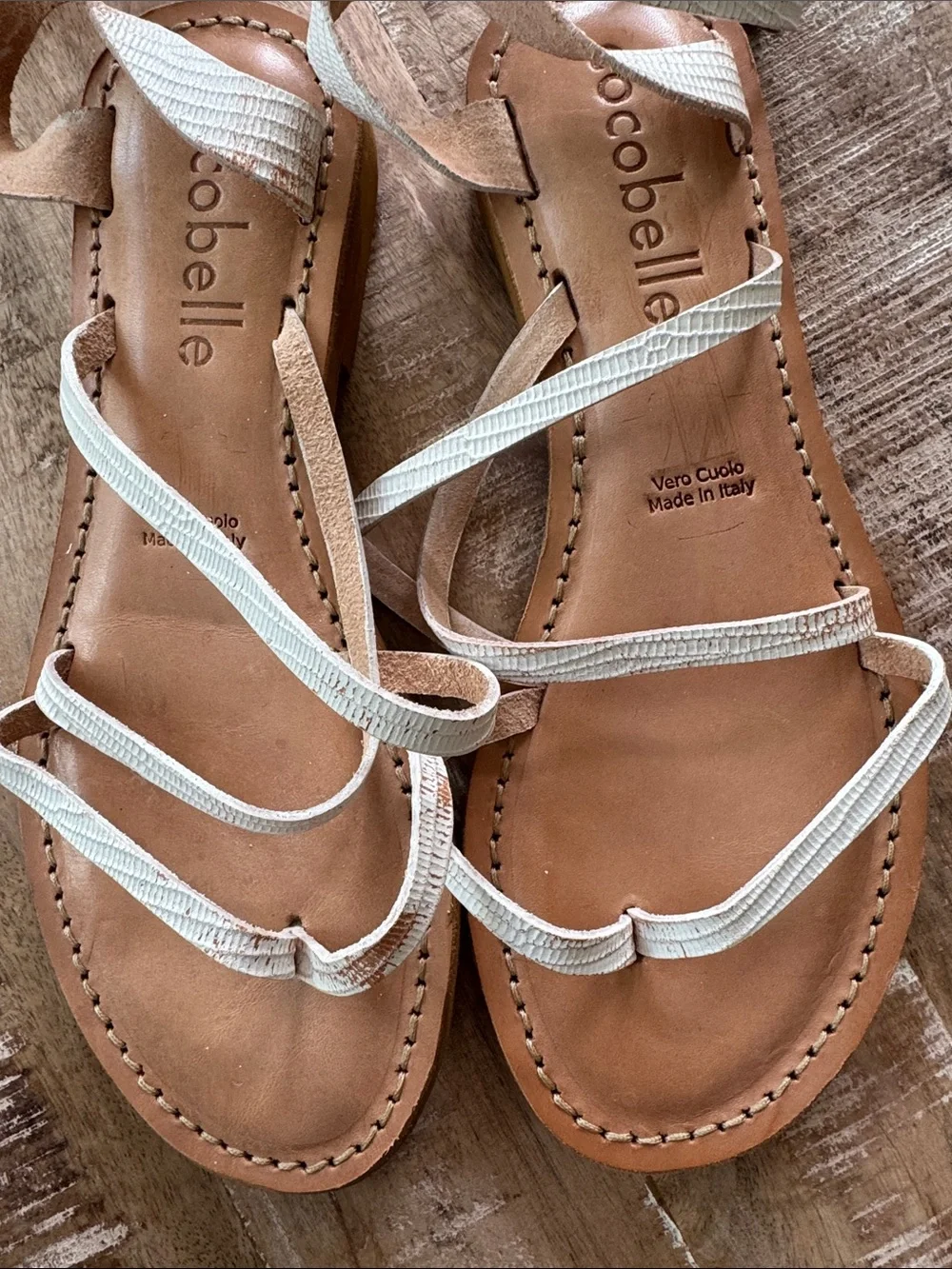 NEW Cocobelle Leather Leona Sandals Size 6.5